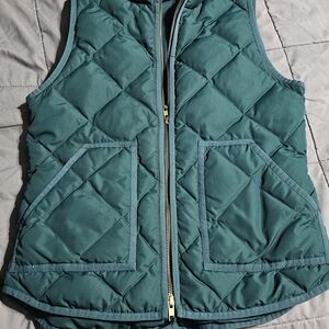 J. Crew Teal Quilted Vest